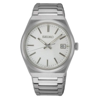Seiko Classic Quarz Herrenuhr Silber SUR553P1