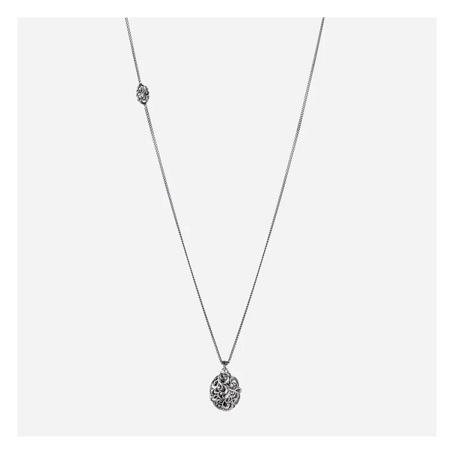 Collana pendente ovale Maria e Luisa in argento CA0134/S