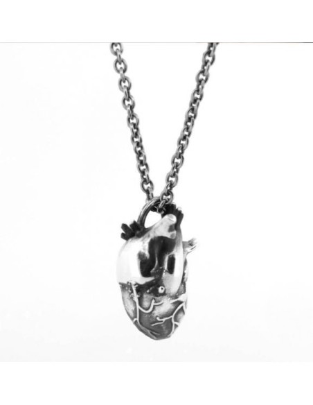 Nove25 necklace with anatomical heart pendant - N25COL00105