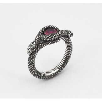 Nove25 anello Snake serpente corindone rosso  N25ANE00424