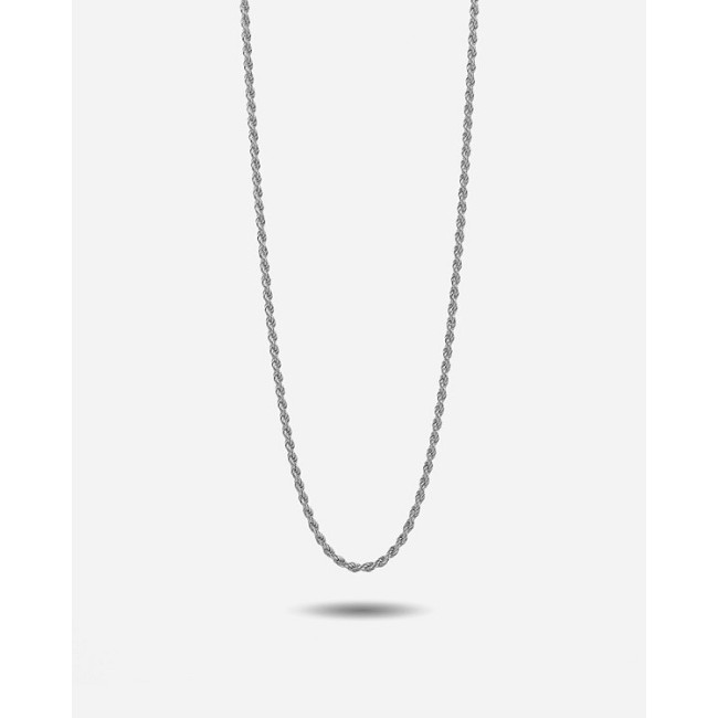 Nove25 silver rope necklace 60cm N25COL00024