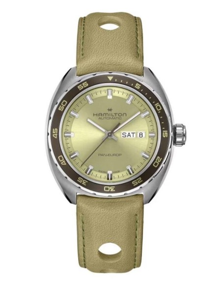 Hamilton Pan Europ Day Date Auto Sage Green Uhr – H35445860