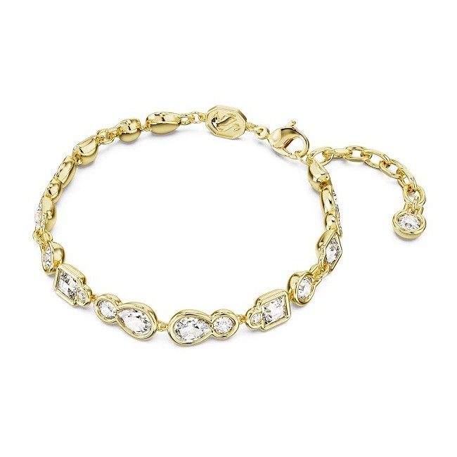 Bracciale Swarovski Dextera Bianco M dorato - 5667044