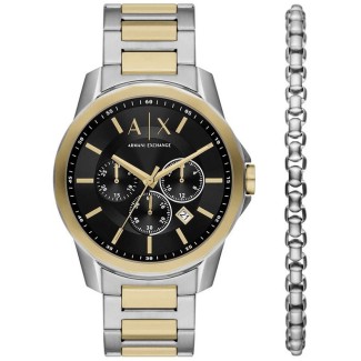Orologio e bracciale Armani Exchange Banks bicolore - AX5651