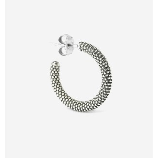 Nove25 medium dotted single circle earring N25ORE00420