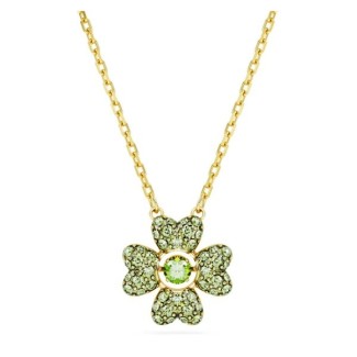 Collana Swarovski Idyllia quadrifoglio verde - 5671144