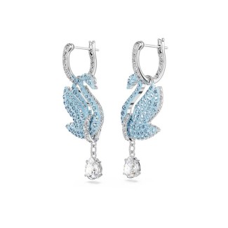 Swarovski Iconic Swan Anhänger-Ohrringe mit hellblauen Kristallen 5660593