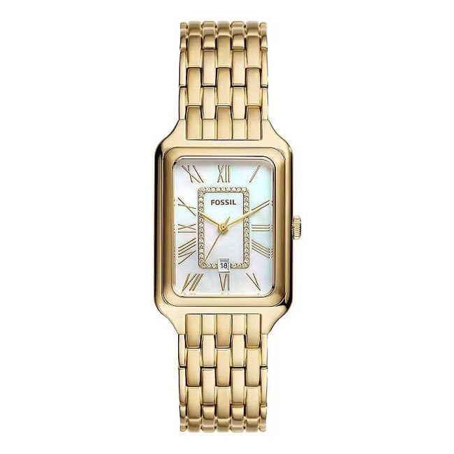 Fossil Raquel watch in golden steel and Mother of Pearl ES5304