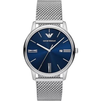 Emporio Armani Herrenuhr Stahl und Blau AR11571
