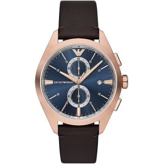 Orologio uomo Emporio Armani Claudio rosè e pelle - AR11554