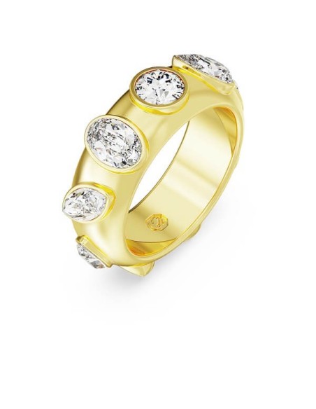 Anello Swarovski Dextera color oro e cristalli bianci 5665485
