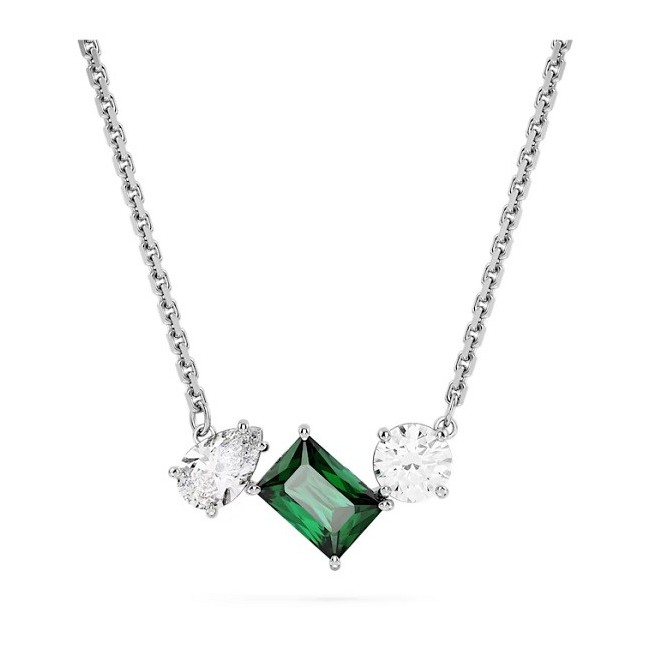 Grüne und weiße Swarovski Mesmera-Halskette – 5668278