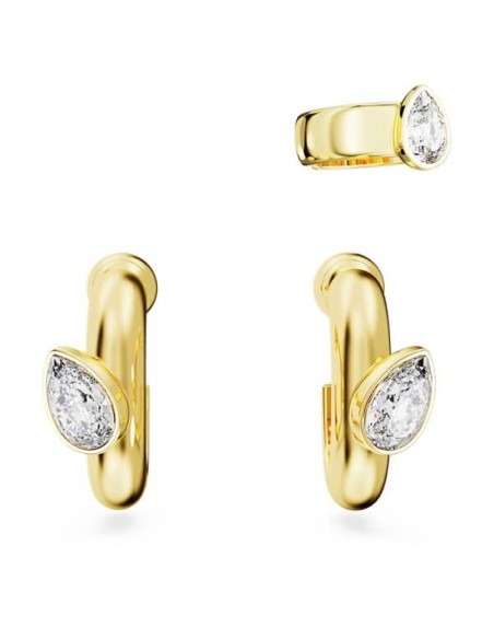 Swarovski Dextera gold circle ear cuff earrings 5663262