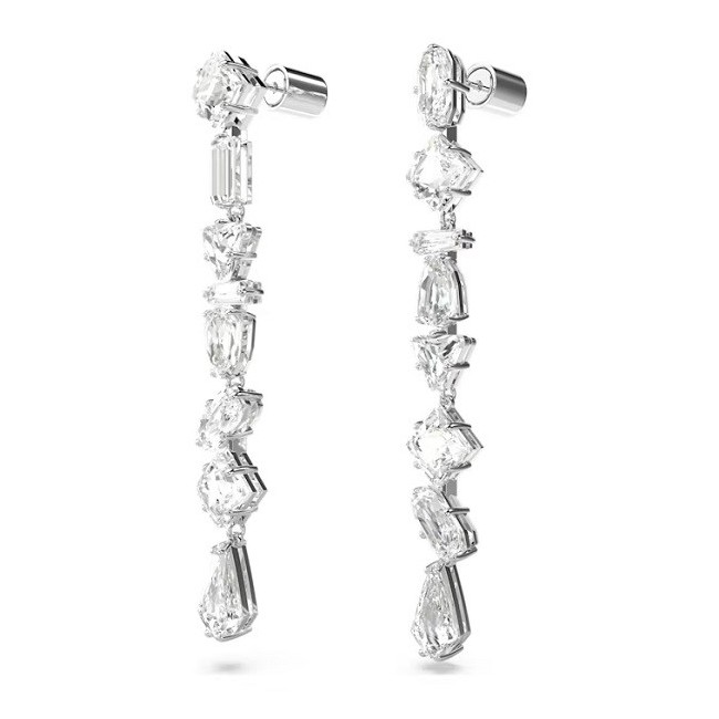 Orecchini pendenti lunghi Swarovski Mesmera bianco 5661687