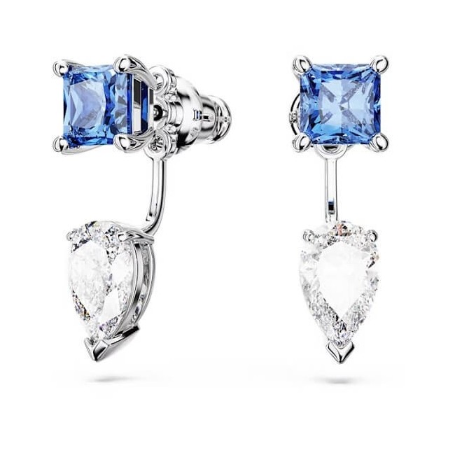Swarovski Mesmera jacket blue and white earrings - 5665767