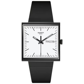 Orologio Swatch Bioceramic what if black nero quadrato - SO34B700