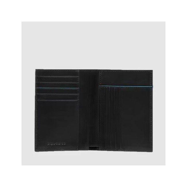 Portafogli uomo Piquadro B2 Revamp nero verticale PU1393B2VR/N