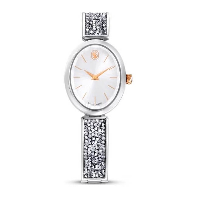 Orologio Swarovski Crystal Rock Oval semirigido in acciaio 5656878