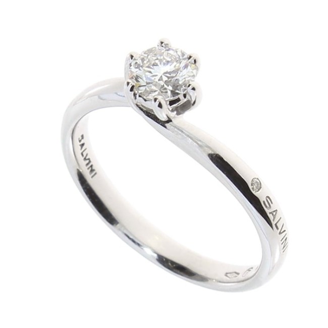 Salvini Lavinia Solitaire ring with diamond 0.16ct 20082756