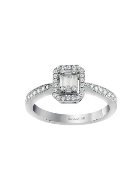 Salvini Magia rectangular ring with diamonds - 20085781