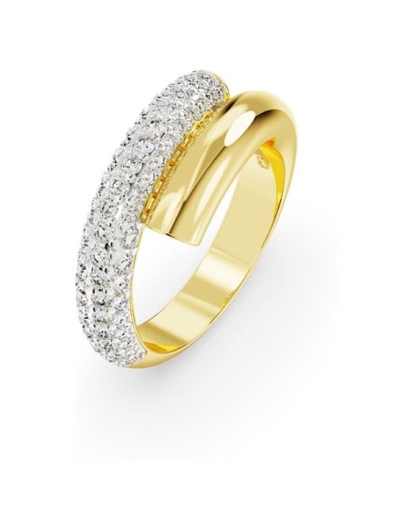 Golden Swarovski Dextera cocktail ring with pavè - 5668815