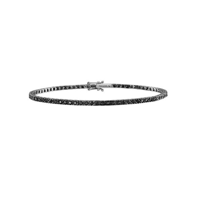 Salvini Tennis Bracelet in gold and Black Diamonds 1.10ct - 20085593