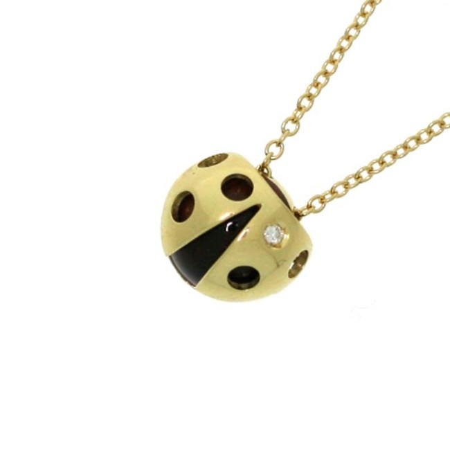Salvini Coccinelle Halskette mit Diamanten und Tigerauge – 20035565