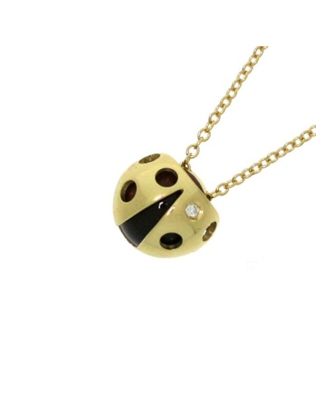 Collana Salvini Coccinelle con diamanti ed occhio di tigre - 20035565