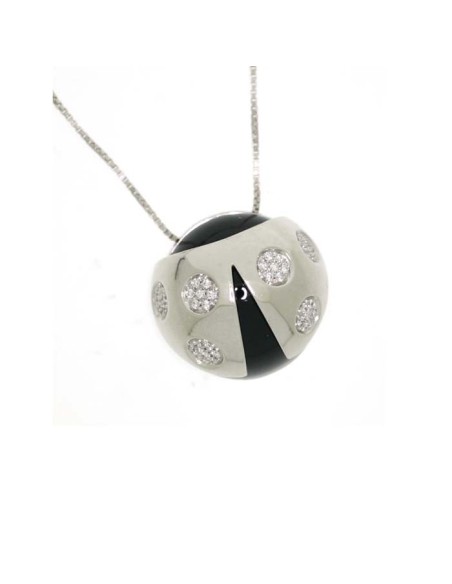 Collana Salvini Coccinelle con diamanti ed onice nero - 20036750