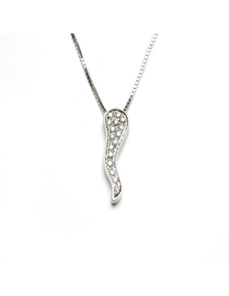 Salvini Corno Pegaso necklace with pavé diamonds - 20016467