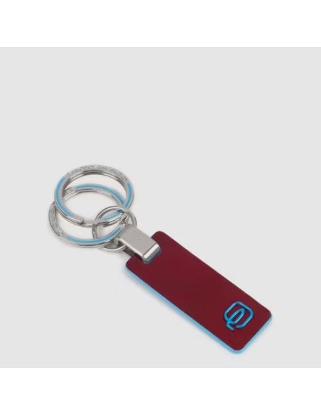 Piquadro-Schlüsselanhänger aus rotem Blue Square-Leder - PC3755B2/R