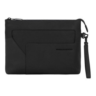 Piquadro Aye black leather clutch bag - AC6169W119R/N