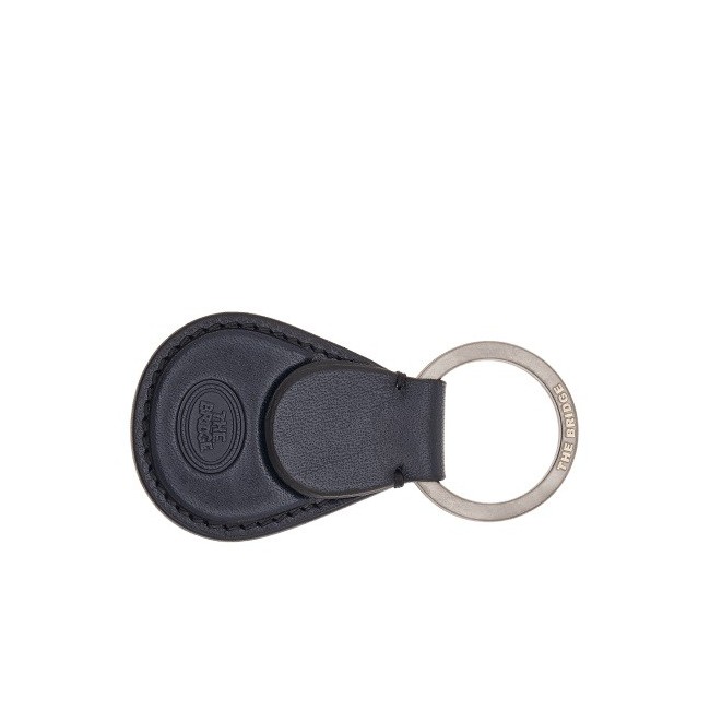 The Bridge Duccio round navy blue key ring