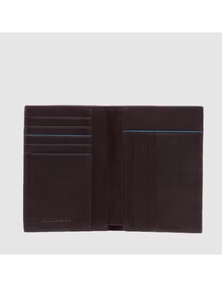 Piquadro vertical wallet B2 Revamp mahogany PU1393B2VR/MO