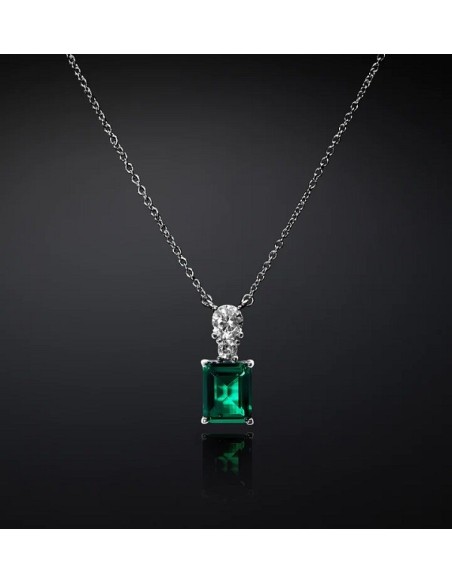 Collana Chiara Ferragni Emerald pendente verde J19AWJ03