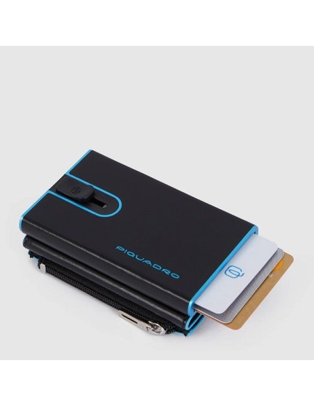 Piquadro Blue Square kompakte Geldbörse schwarz - PP5585B2BLR/N