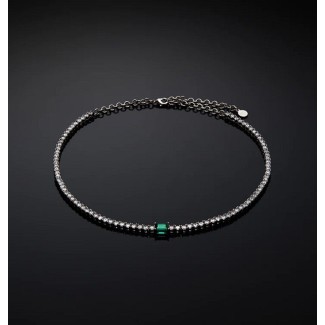 Chiara Ferragni green Emerald tennis choker J19AWJ13