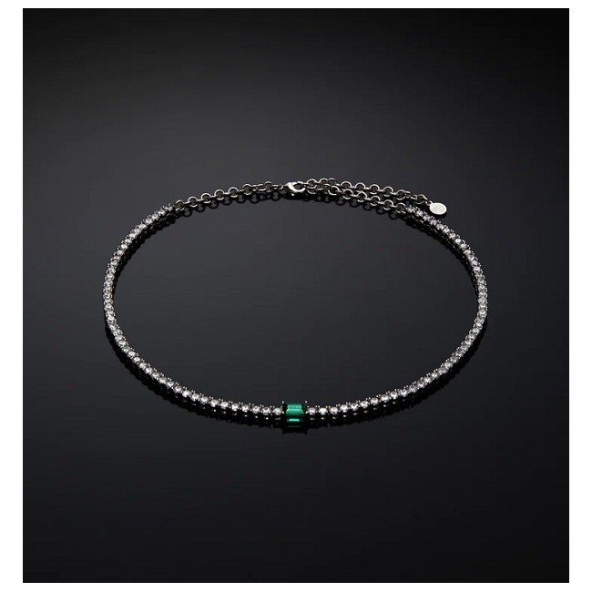 Chiara Ferragni green Emerald tennis choker J19AWJ13