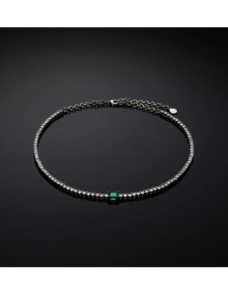 Chiara Ferragni green Emerald tennis choker J19AWJ13
