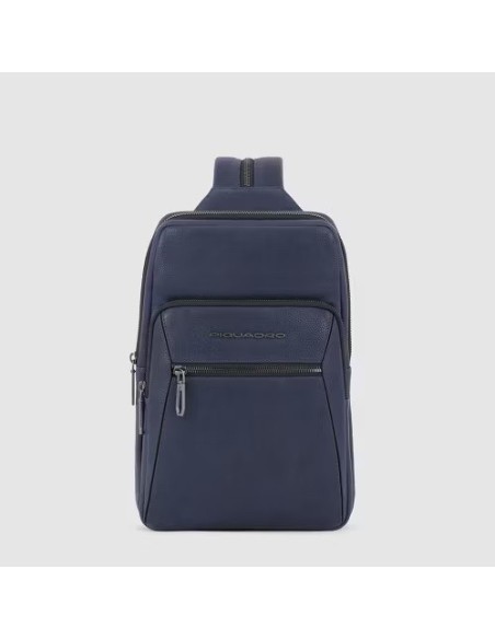 Monospalla in pelle Piquadro Rhino blu - CA6247W118/BLU