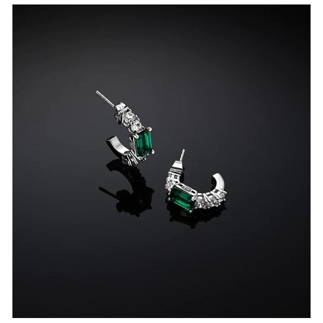 Orecchini Chiara Ferragni Emerald cerchio small verde J19AWJ15