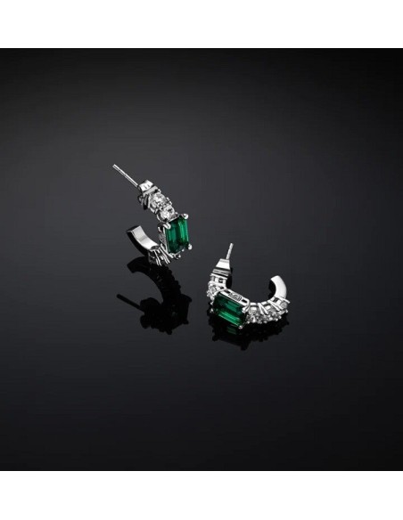 Chiara Ferragni Emerald earrings small green circle J19AWJ15