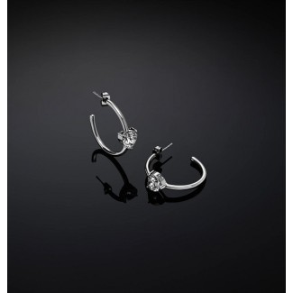 Chiara Ferragni First Love heart circle earrings J19AWJ08