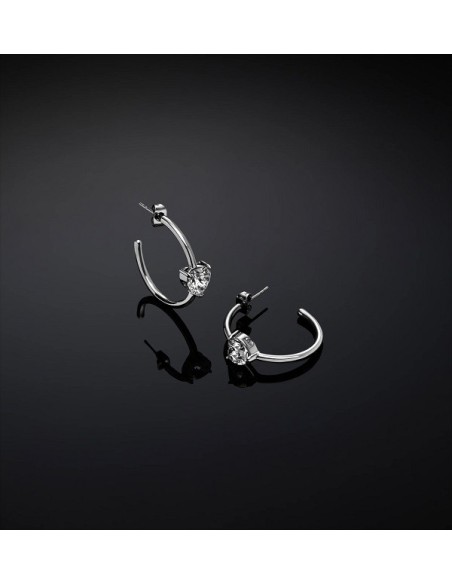 Chiara Ferragni First Love heart circle earrings J19AWJ08