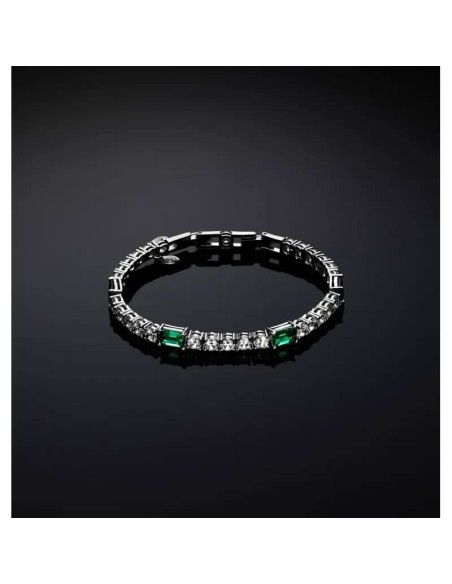 Chiara Ferragni Smaragdgrünes Tennisarmband J19AWJ04