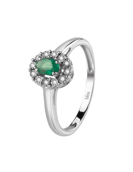 Bliss Regal Ring with Emerald and Diamonds - 20094850