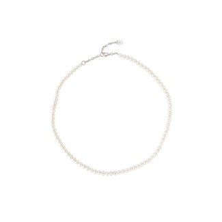 Elastic Mimì necklace with white pearls - C0M028A1