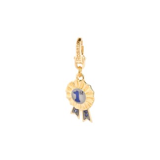 Charm "1" in gold-plated silver FR001