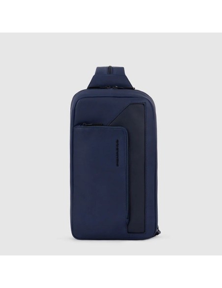 Piquadro One-Shoulder-Rucksack aus blauem Leder – CA6205W119/BLU