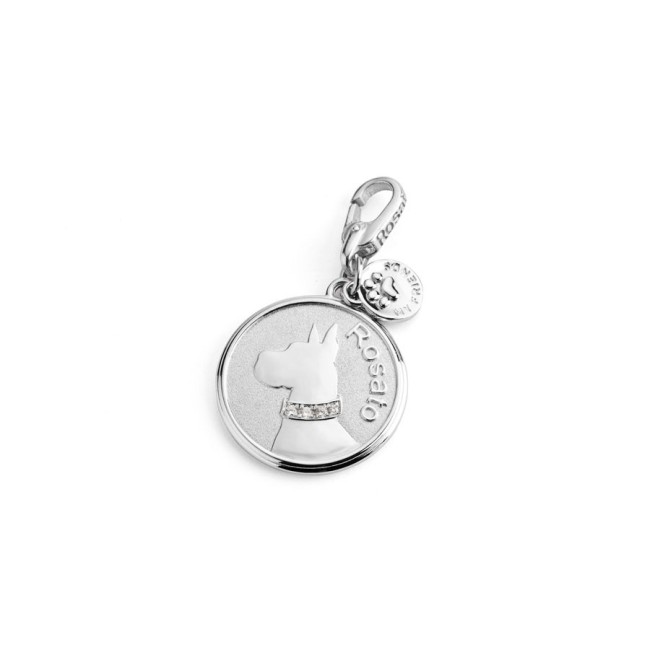 Deutsche Dogge-Silber Charm FR004